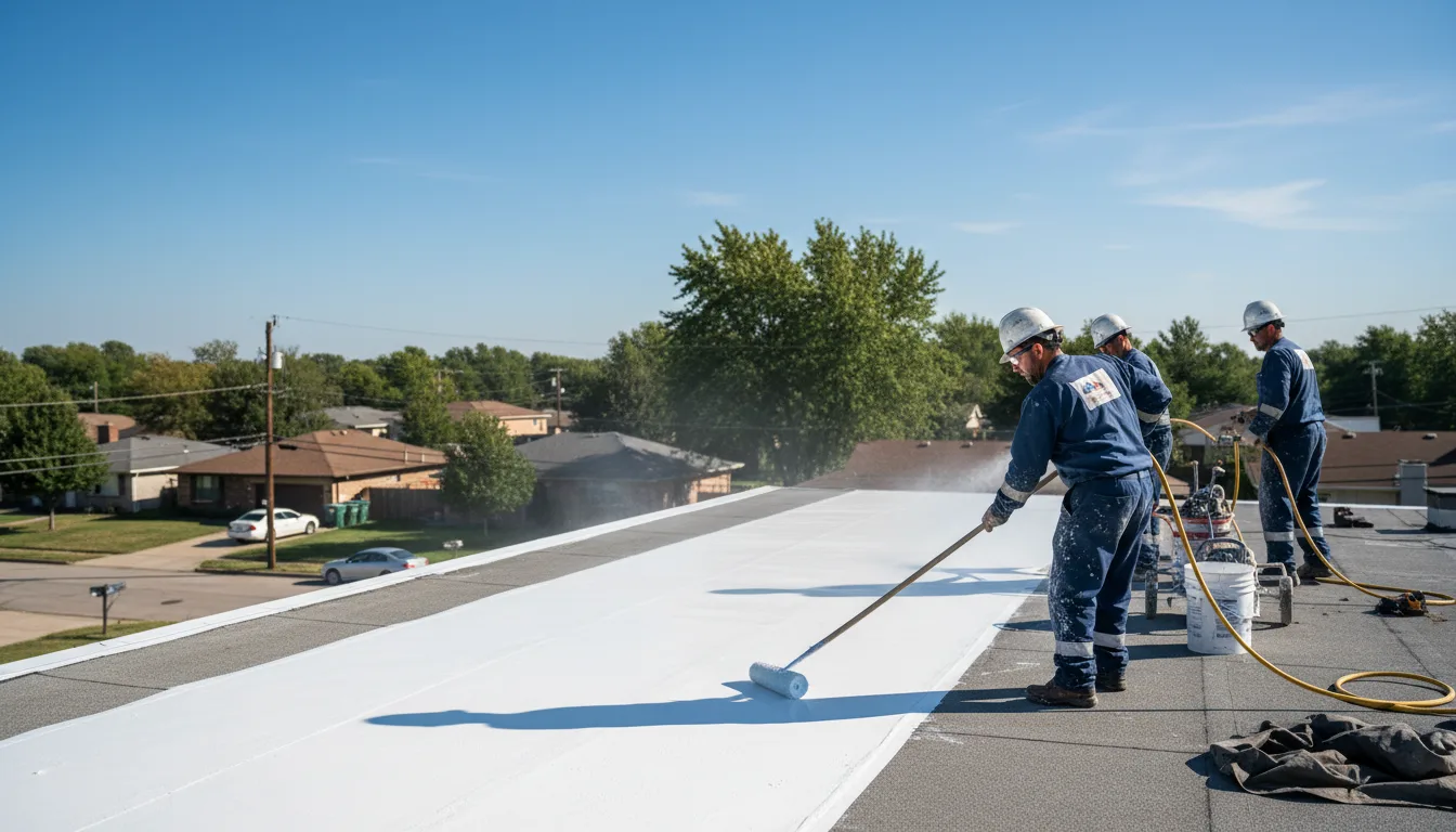 Commercial roof coating in Pittsburg, OK near me